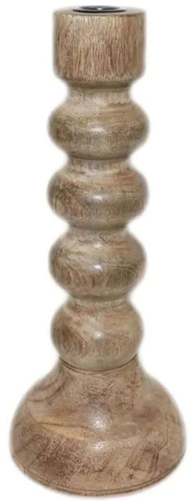 Κηροπήγιο Bolh 026534 13x13x30cm Natural Ξύλο