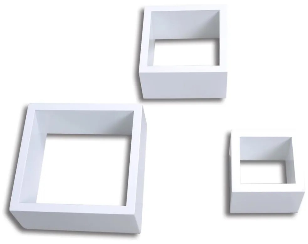 vidaXL Ράφια Τοίχου Κύβοι 6 τεμ. Λευκό