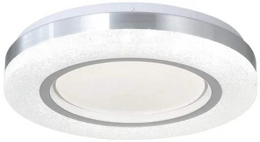 Πλαφονιέρα Φωτιστικό Οροφής LED 36W Ακρυλικό Ασημί-Λευκό 42016-C Inlight-42016-C-Λευκό-Ασημί 42016-C