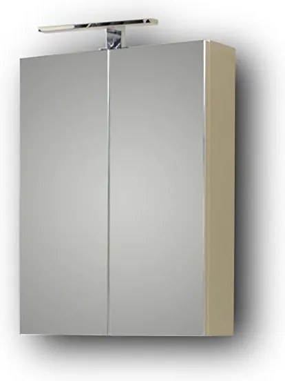 Καθρέπτης μπάνιου SIENA WHITE 55 με Ντουλάπι Λευκό 52x14x65 εκ. 52x14x65 εκ.