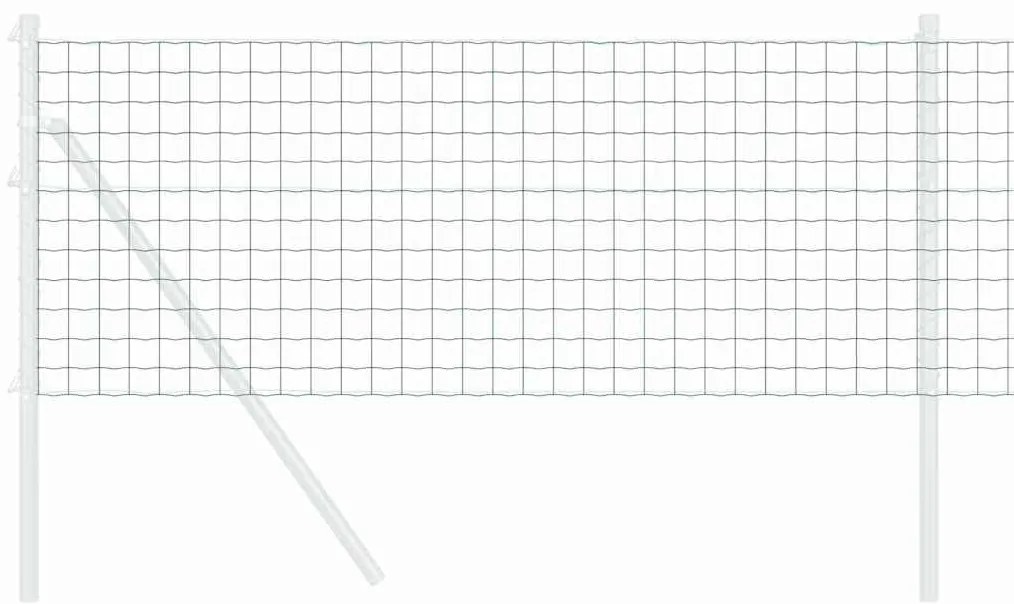 vidaXL Φράχτης Εuro Πράσινο 0.6 x 50 μ. Σίδηρος με επικάλυψη PVC