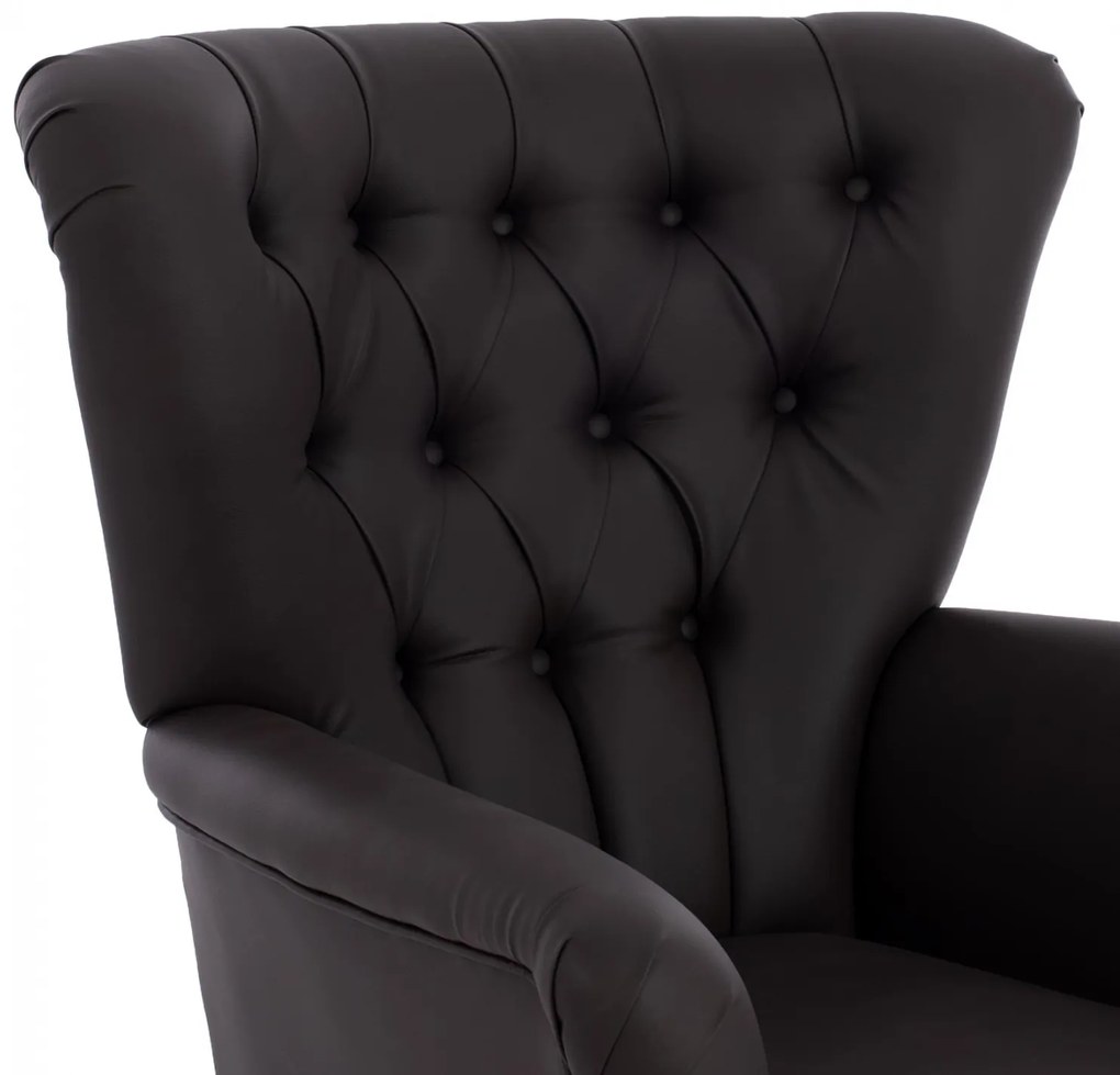 ΠΟΛΥΘΡΟΝΑ ΜΠΕΡΖΕΡΑ Τ. CHESTERFIELD ΣΕ ΧΡΩΜΑ ΚΑΦΕ  87x88x100 εκ. 87x88x100 εκ.