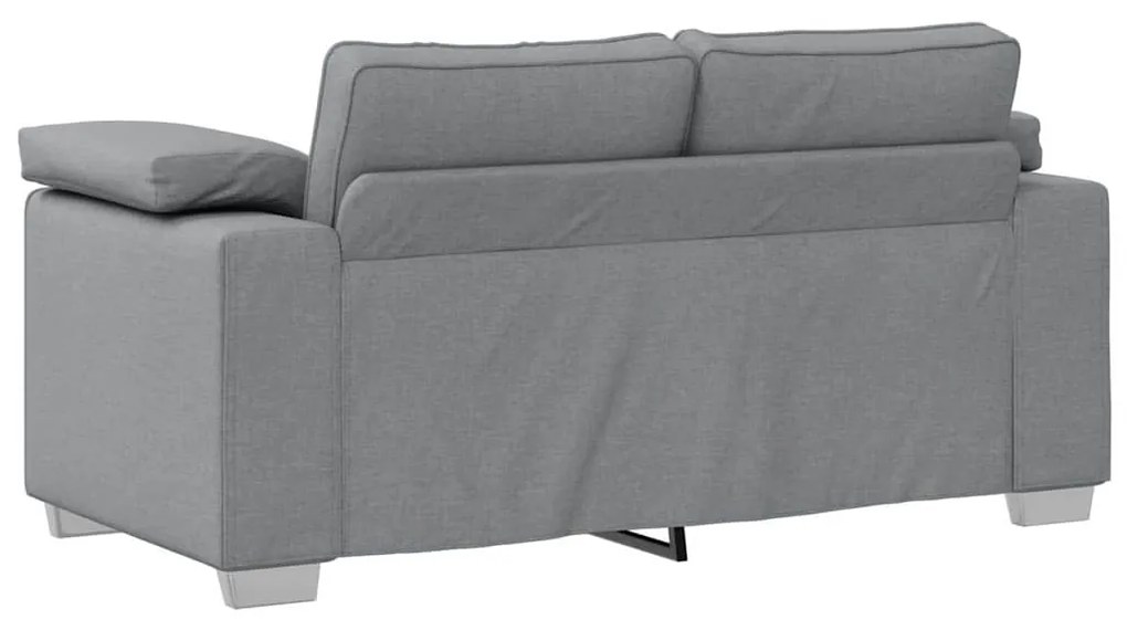 vidaXL Καναπές με μαξιλάρι Ανοιχτό γκρι 160 x 77 x 82 εκ ύφασμα
