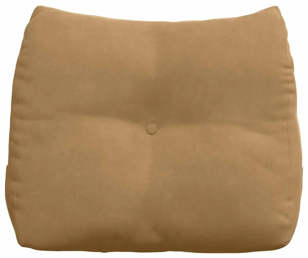 vidaXL Μαξιλάρι Πλάτης Καφέ 60 x 24 x 50 εκ Βελούδο