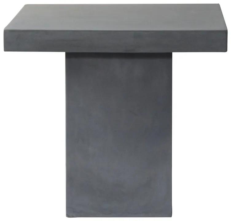 Ε6208 CONCRETE Cubic Tραπέζι Κήπου - Βεράντας, Cement Grey  80x80x75cm Τραπέζι,  Γκρι,  Artificial Cement (Recyclable), , 1 Τεμάχιο
