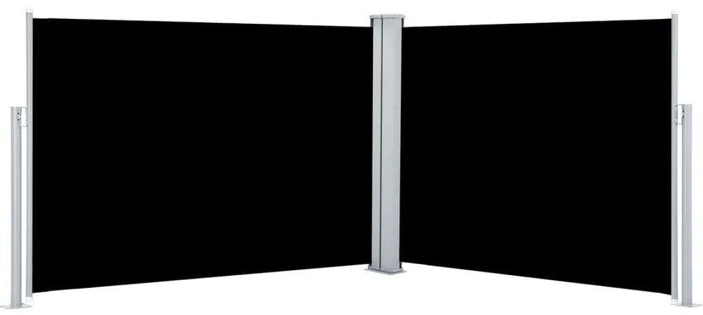 vidaXL Σκίαστρο Πλαϊνό Συρόμενο Μαύρο 100 x 1000 εκ.