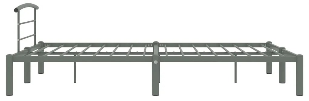 vidaXL Πλαίσιο Κρεβατιού Γκρι 160 x 200 εκ. Μεταλλικό