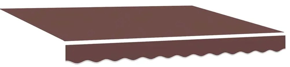 vidaXL Ύφασμα αντικατάστασης τέντας Καφέ 350 x 200 cm Καραβόπανο
