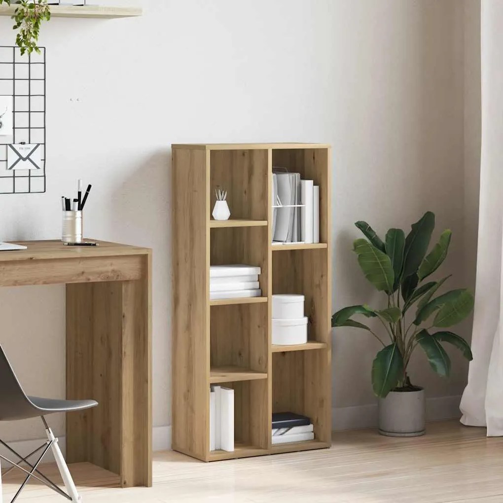 vidaXL Ντουλάπι βιβλίων Βελανιδιά τεχνίτη 50x25x104 cm