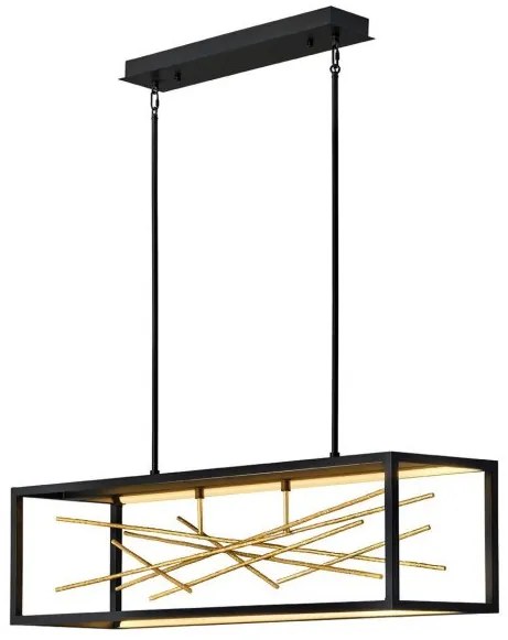 Κρεμαστό Φωτιστικό Οροφής  Ταινία LED  55W Μαύρο Styx QN-STYX-LED-ISLE-BG Quintiesse Elstead Lighting-QN-STYX-LED-ISLE-BG-Μαύρο QN-STYX-LED-ISLE-BG