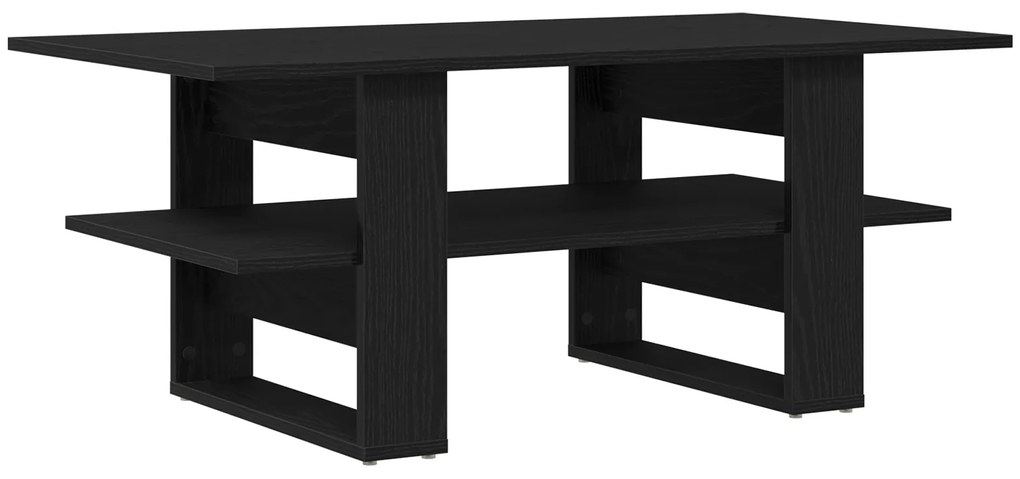 vidaXL Τραπέζι Καφέ Μαύρη Δρυς 102x55x42 εκ. Επεξεργασμένο Ξύλο