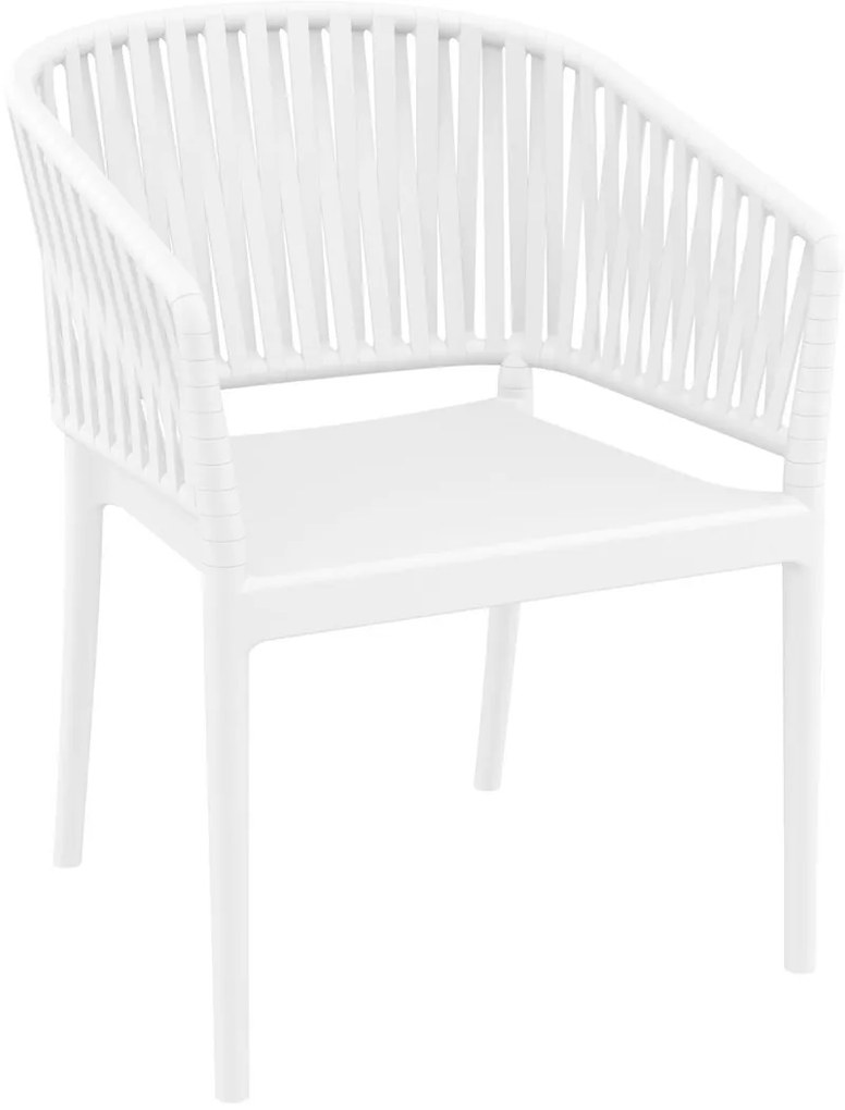 PORTOFINO WHITE ΠΟΛΥΘΡΟΝΑ ΠΟΛ/ΝΙΟΥ - (58X58X80εκ.), Χρώμα: WHITE - SIESTA