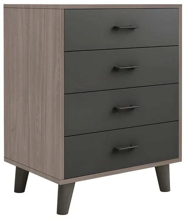 ELIOT ΣΥΡΤΑΡΙΕΡΑ, ΜΕ 4 ΣΥΡΤΑΡΙΑ, ΑΠΟΧΡΩΣΗ SONOMA OAK-GREY