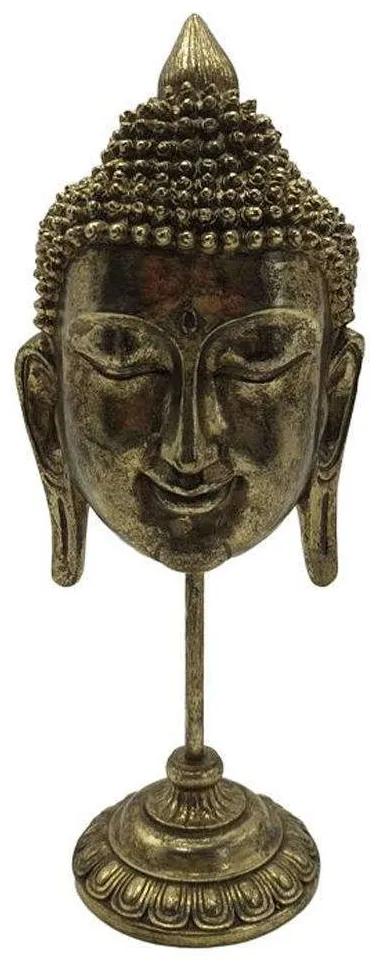 Διακοσμητικό Αντικείμενο Επιτραπέζιο Buddha 279-223-217 14x11x36cm Gold Πολυρεσίνη