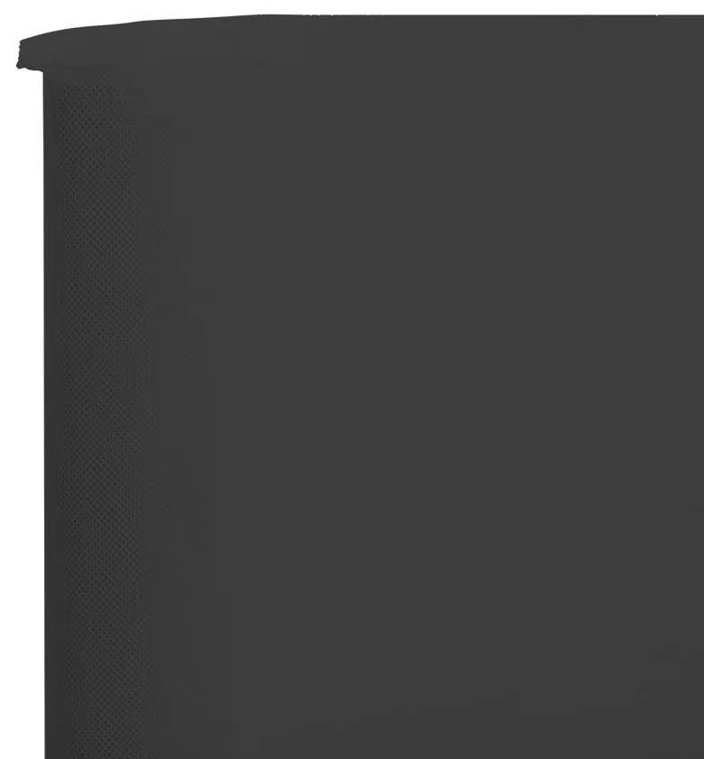 vidaXL Προστατευτικό Αέρα με 9 Πάνελ Ανθρακί 1200 x 80 εκ. Υφασμάτινο