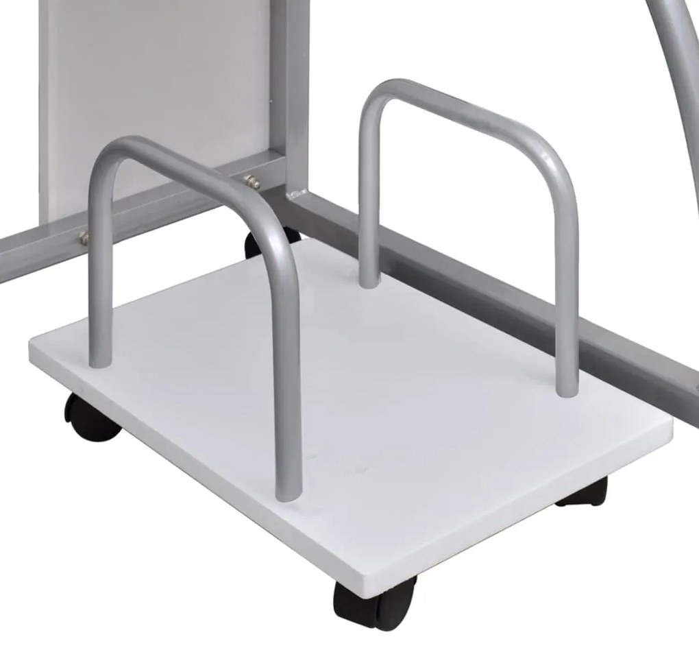 vidaXL Γραφείο Υπολογιστή Λευκό 110 x 52 x 88,5 εκ. Επεξεργασμένο Ξύλο
