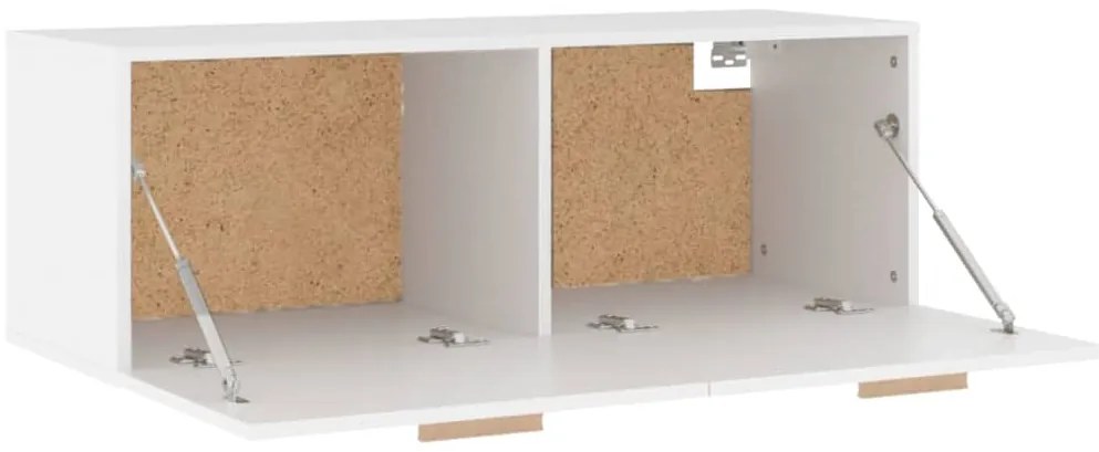 vidaXL Ντουλάπι Τοίχου άσπρο100x36,5x35 εκ. από Επεξεργασμένο Ξύλο