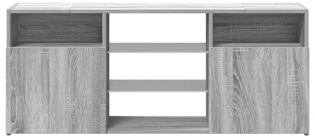 vidaXL Έπιπλο Τηλεόρασης με LED Γκρι Sonoma 120 x 30 x 50 εκ.