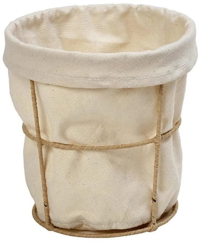 Καλάθι Αποθήκευσης Στρογγυλό AMN117 12x12x9cm Beige Espiel Cotton,Wicker