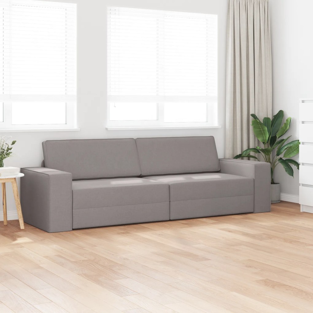 vidaXL Καναπές Δαπέδου 2 σε 1 Ταούπ 245x150x60.5 εκ. Ύφασμα
