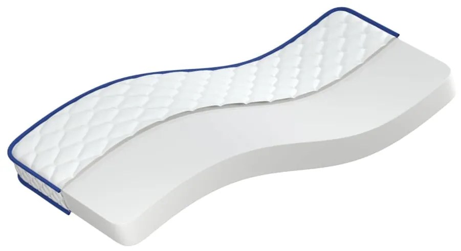 vidaXL Στρώμα με Αφρό Μνήμης Λευκό 80x160x17 εκ. μαλακό