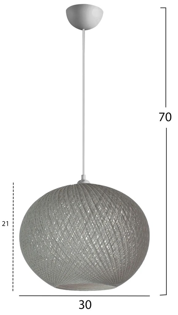 ΦΩΤΙΣΤΙΚΟ ΟΡΟΦΗΣ ΓΚΡΙ Φ30Χ70Υεκ. HM7625.01 - 0534580 - HM7625.01