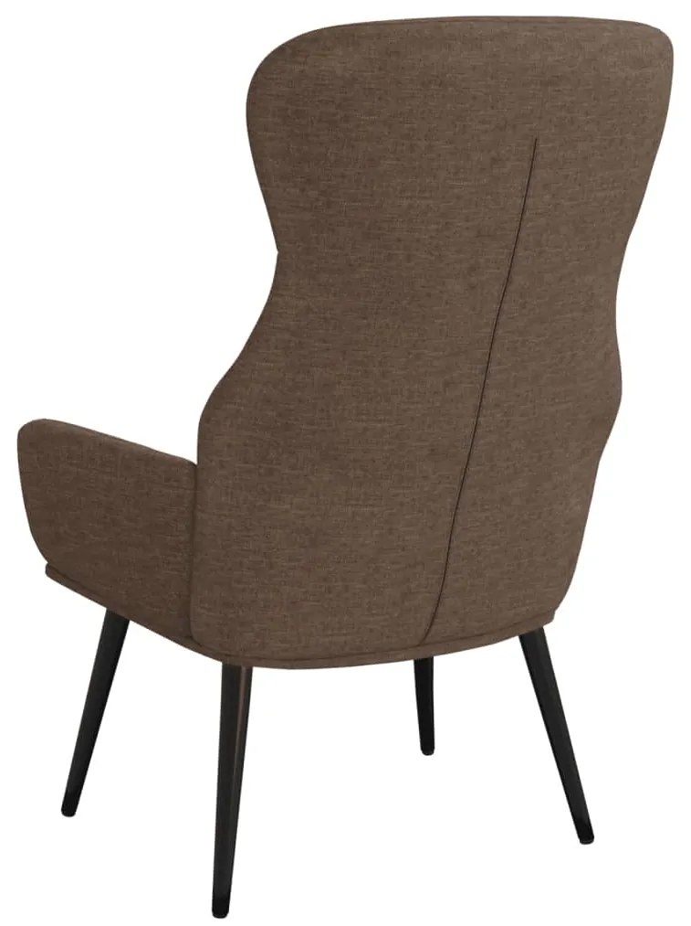 vidaXL Πολυθρόνα Relax Taupe Υφασμάτινη με Σκαμπό