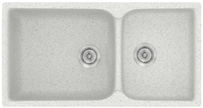 Sanitec Classic 307 Granite White Νεροχύτης