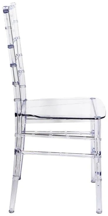 Καρέκλα Tiffany διάφανο pc 38.5x46x88εκ 38x38.5x88 εκ.
