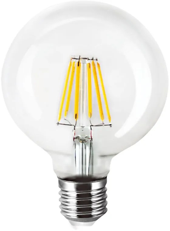 Λαμπτήρας LED Filament InLight E27 G95 8W 2700K Dimmable