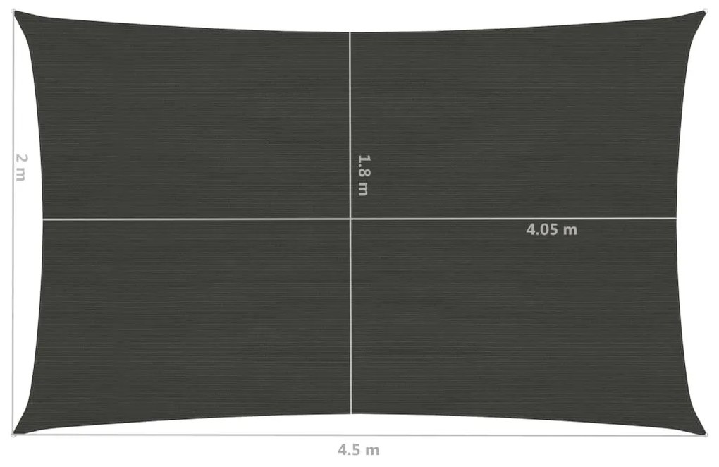 ΠΑΝΙ ΣΚΙΑΣΗΣ ΑΝΘΡΑΚΙ 2 X 4,5 Μ. ΑΠΟ HDPE 160 ΓΡ./Μ² 311065