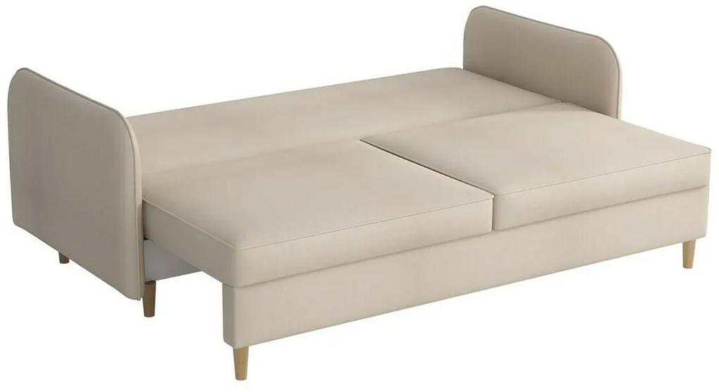 Καναπές κρεβάτι Columbus 122, Αριθμός θέσεων: 3, Αποθηκευτικός χώρος, 95x209x100cm, 80 kg, Πόδια: Ξύλο, Ξύλο: Πεύκο | Epipla1.gr