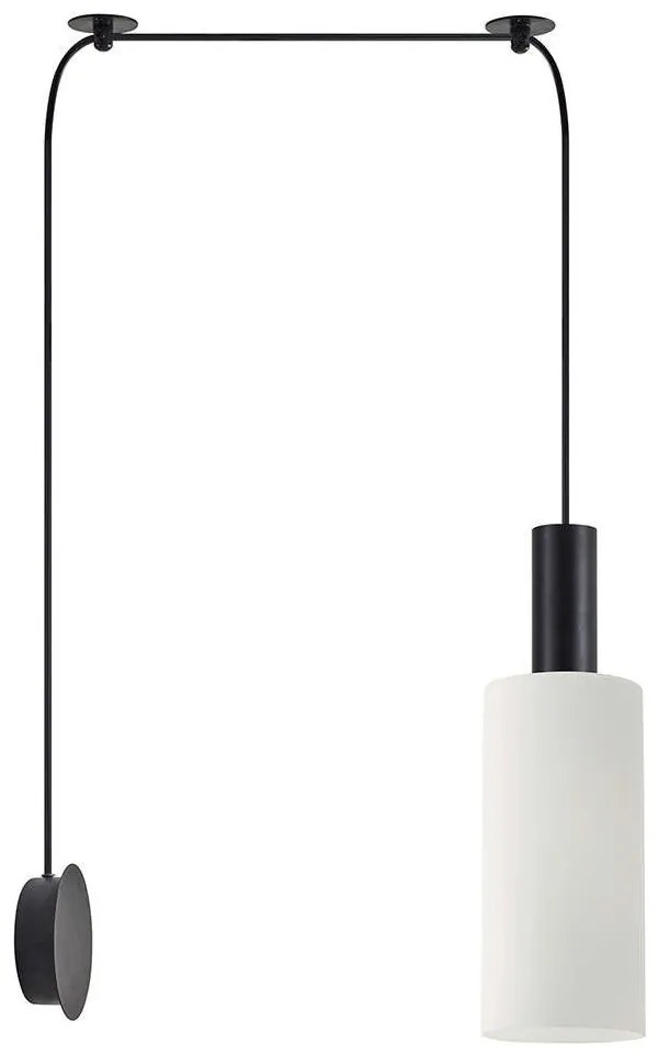 Φωτιστικό Τοίχου Adept Tube 77-8820 40x12x300cm 1xE27 60W Black-White Homelighting