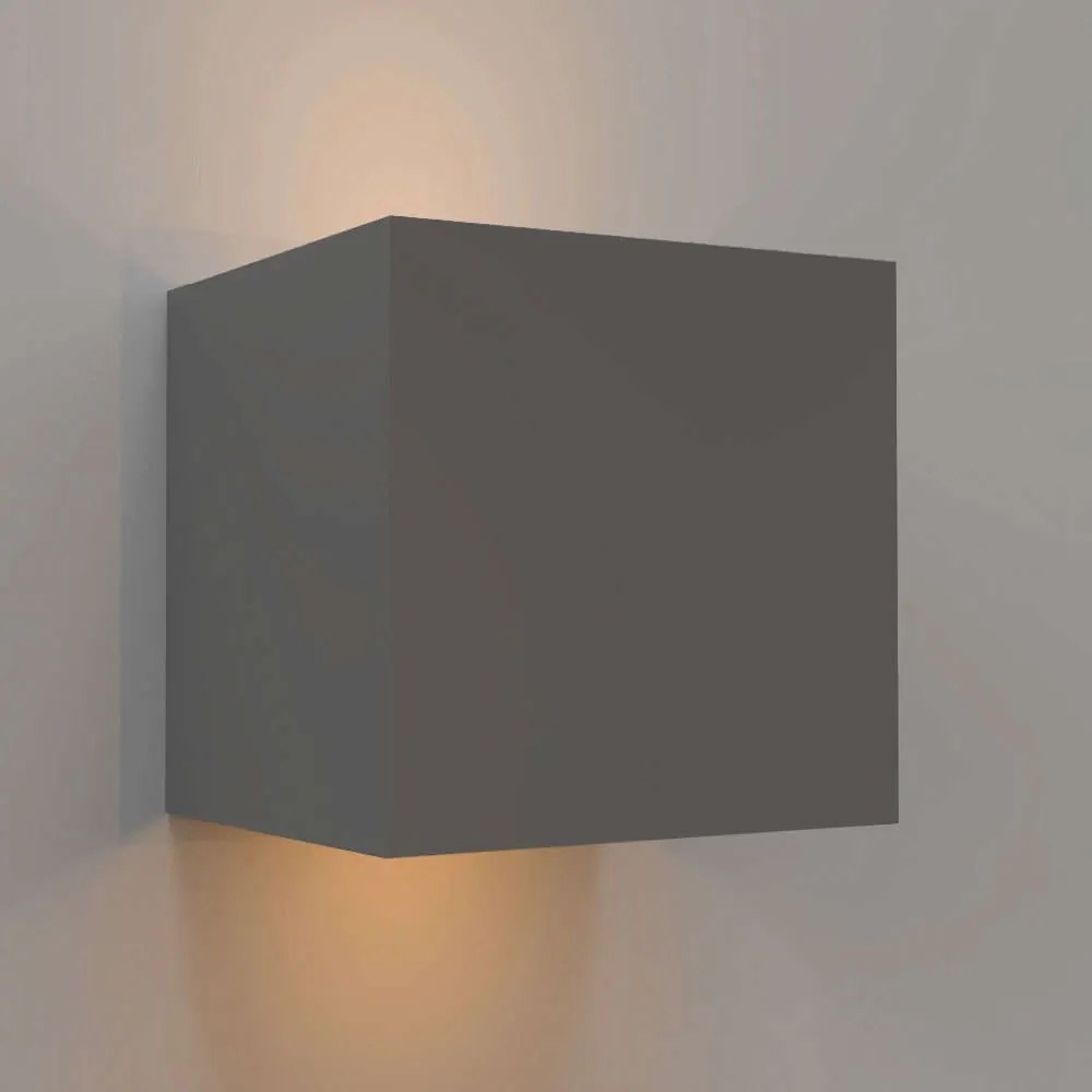 Φωτιστικό Τοίχου - Απλίκα Emerald 80203131 9,9x9,9cm Led 300lm 10W 3000K Grey Inlight