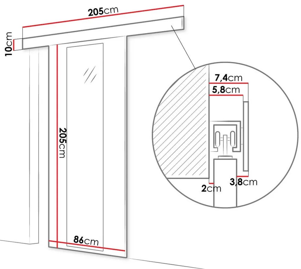 Συρόμενη πόρτα Marti IV-Leuko