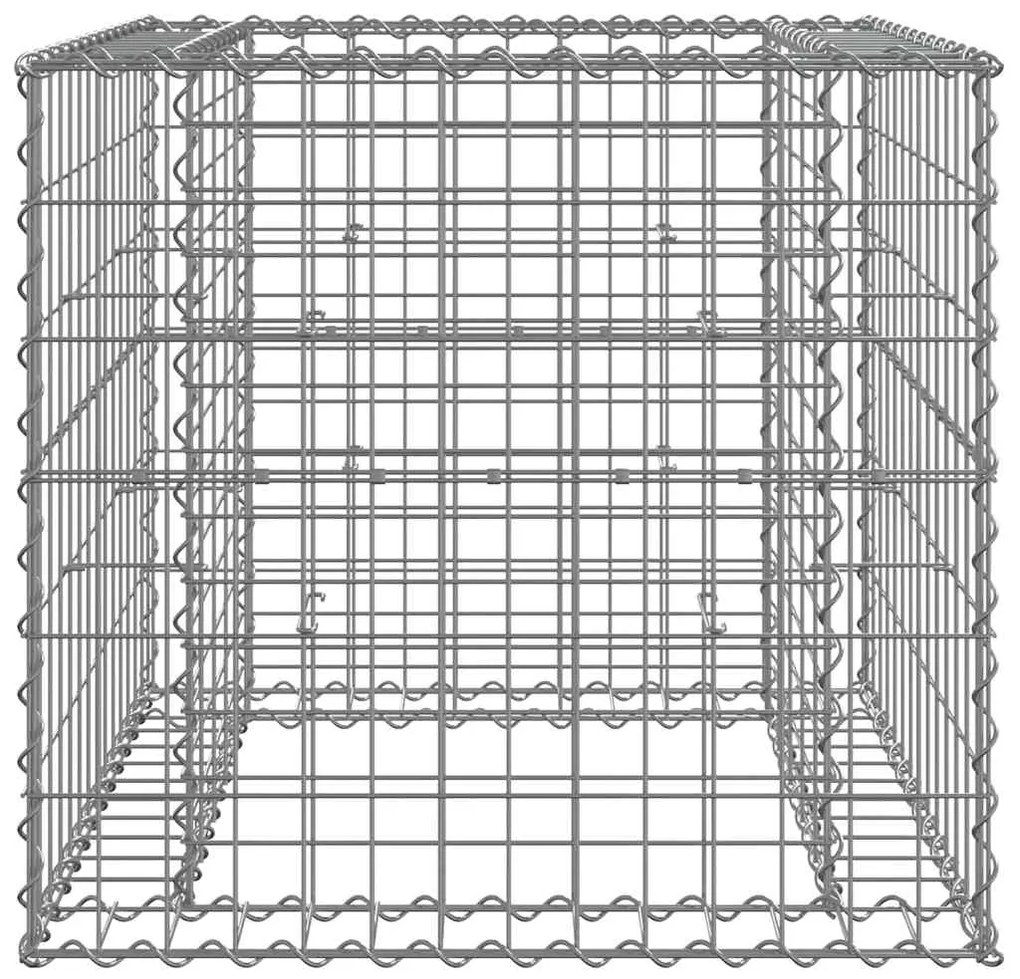 vidaXL Συρματοκιβώτιο Ασημί 70 x 70 x 65 εκ. από Γαλβανισμένο Χάλυβα