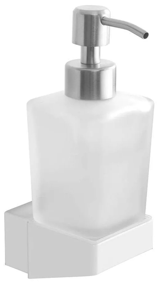 Δοχείο Κρεμοσάπουνου Neo 880166 Γυάλινο White Mat Karag Stainless Steel,Glass