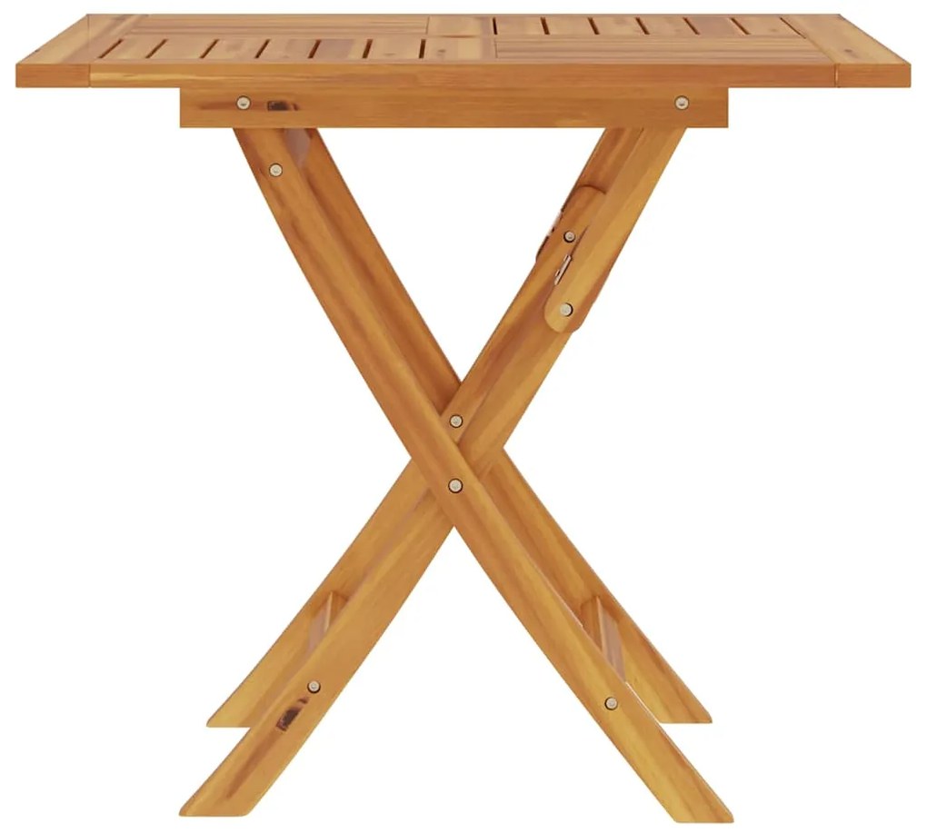 vidaXL Τραπέζι Κήπου Πτυσσόμενο 85 x 85 x 76 εκ. από Μασίφ Ξύλο Teak