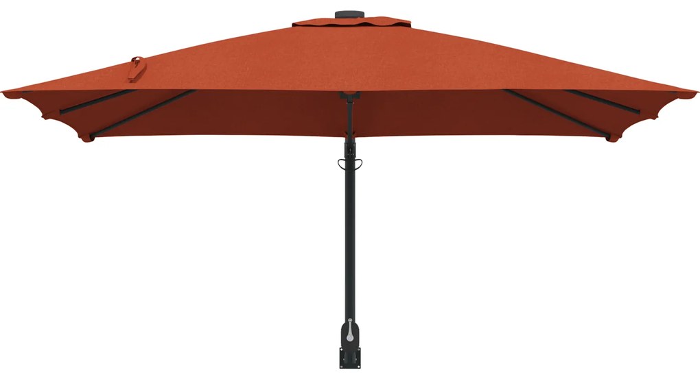 vidaXL Ομπρέλα Κήπου Τοίχου Terracotta 247 cm