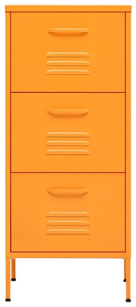 vidaXL Ντουλάπι Αποθήκευσης Μουσταρδί 42,5 x 35 x 101,5 εκ. από Ατσάλι