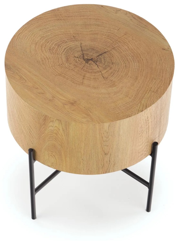 BROOKLYN-S c. table natural oak / black DIOMMI V-CH-BROOKLYN-S-LAW