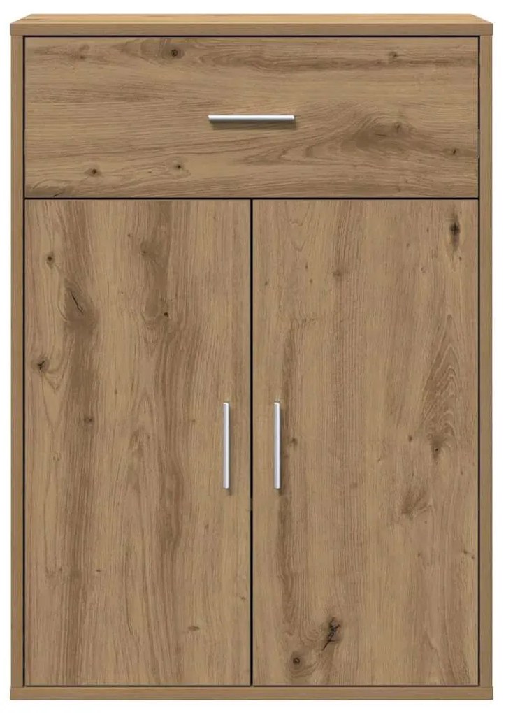 vidaXL Πλαϊνό γραφείο artisan δρυς 79 x 38 x 80 εκ. Επεξεργασμένο ξύλο