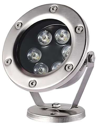 LED LUMINAIRE SS304 IP68 6W 450LM 6000K 60° 12V AC/DC Ra>80 30.000HRS ACA AQUET660