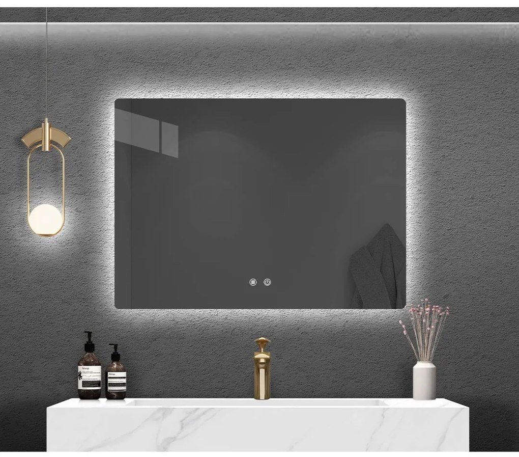 Καθρέπτης μπάνιου L-02 LED 100x70 εκ. 100x3x70 εκ.