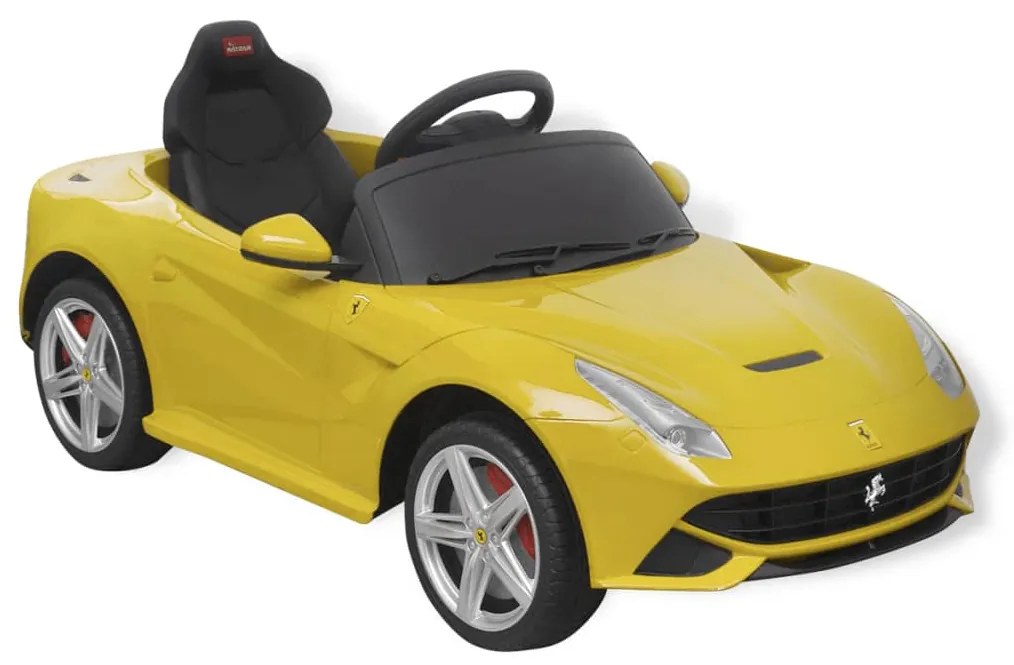 vidaXL Αυτοκίνητο Ηλεκτροκίνητο Ferrari F12 Κίτρινο με Τηλεχειριστήριο