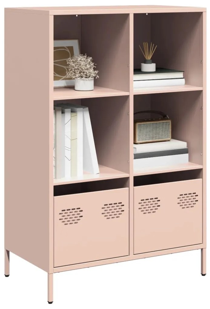 Ντουλάπα Ροζ 68x39x103,5 εκ. από Χάλυβα