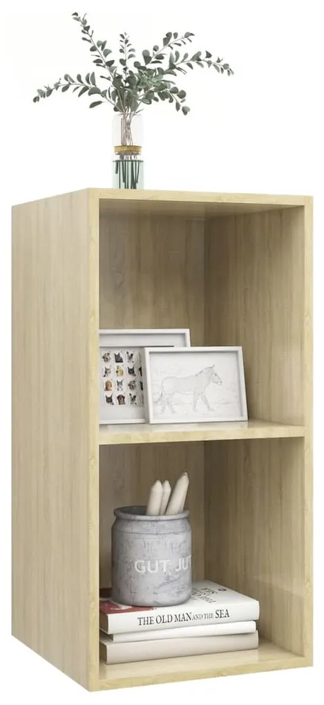 vidaXL Έπιπλο Τηλεόρασης Κρεμαστό Sonoma Δρυς 37x37x72 εκ. Επεξ. Ξύλο
