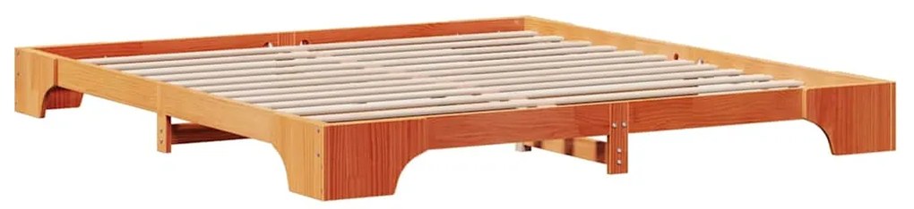 vidaXL Σκελετός Κρεβατιού Καφέ κεριού 180 x 200 cm Μασίφ ξύλο πεύκου