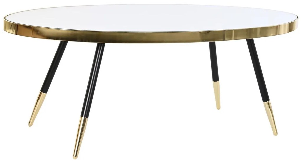 Τραπεζάκι Καφέ DKD Home Decor Καθρέφτης Χάλυβας (110 x 50 x 41,5 cm)