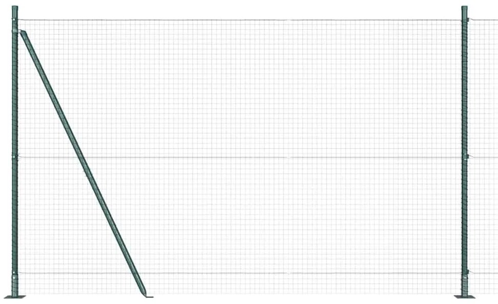 vidaXL Στύλος Περιφράξεων Πράσινο 25 x 1,5 m (25 x 25 mm πλέγμα)